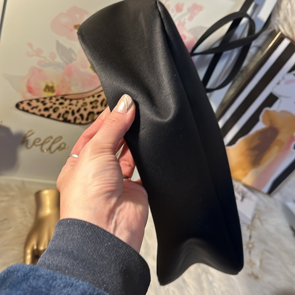 Esprit black nylon zip bag. EUC - Picture 6 of 9